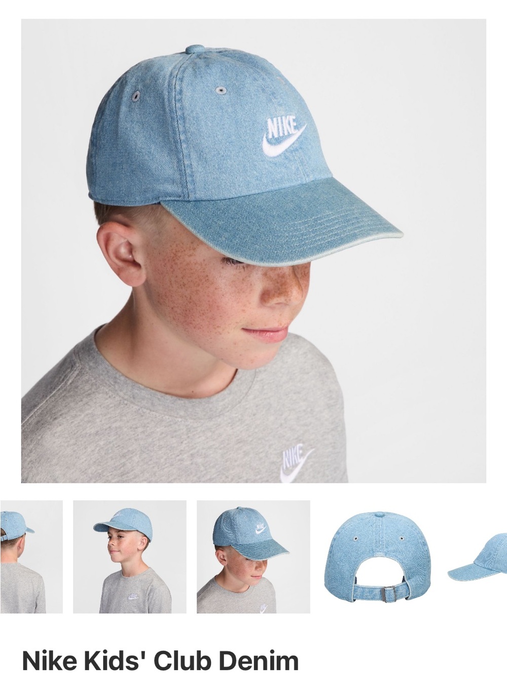 Nike Denim Baseball Cap
